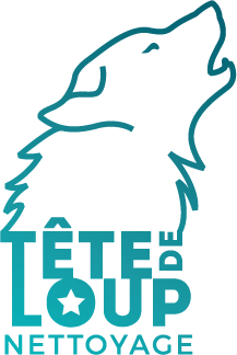 Logo tête de loup nettoyage